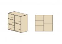 Полка-стеллаж гл. 404 мм с задней стенкой ДСП 18мм, открытая  Европа Лайт фото Полка-стеллаж гл. 404 мм с задней стенкой ДСП 18мм, открытая  Европа Лайт