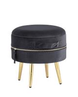 Пуф Тильда велюр антрацит фото Пуф Тильда велюр антрацит. Фото №1