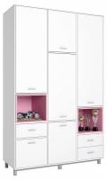 Шкаф комбинированный Polini Kids Mirum, белый фото Шкаф комбинированный Polini Kids Mirum, белый. Фото №1