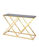 Консоль ИНСИГНИЯ 120*40 золото стекло smoke фото Консоль ИНСИГНИЯ 120*40 золото стекло smoke. Фото №1