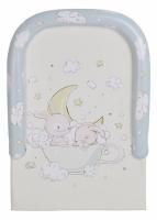 Доска пеленальная Polini kids Зайки на облачках с бортиками,