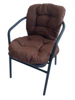 Кресло BISTRO с коричневой подушкой. Фото №1