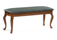 Банкетка Хиль орех / зеленая фото Банкетка Хиль орех / зеленая. Фото №1