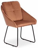 Кресло STAR (mod. CY-1919) вельвет/металл, 68 х 60 х 88 см , коричневый (HLR11)/черный  (поставляется по 4 шт) фото Кресло STAR (mod. CY-1919) вельвет/металл, 68 х 60 х 88 см , коричневый (HLR11)/черный  (поставляется по 4 шт). Фото №1