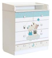 Комод пеленальный Polini kids Simple 1780 Лучшие друзья, белый фото Комод пеленальный Polini kids Simple 1780 Лучшие друзья, белый. Фото №1
