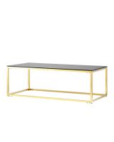 Журнальный стол 120*60 ТАУН золото стекло smoke фото Журнальный стол 120*60 ТАУН золото стекло smoke. Фото №1