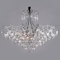 Подвесная люстра Eurosvet Crystal 10080/12 хром/прозрачный хрусталь Strotskis фото Подвесная люстра Eurosvet Crystal 10080/12 хром/прозрачный хрусталь Strotskis. Фото №1