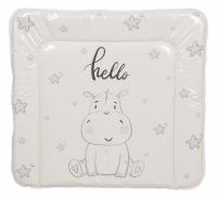 Матрас пеленальный Polini kids Бегемотик, серый фото Матрас пеленальный Polini kids Бегемотик, серый. Фото №1