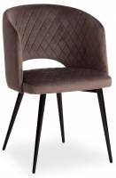 Кресло WIND (mod. 717) ткань/металл, 55х55х80 см, высота до сиденья 48 см, темно-серый barkhat 14/черный (поставляется по 4 шт). Фото №1