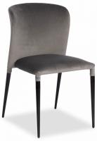 Стул ALVOR (mod. 715) ткань/металл, 48х65х86 см, высота до сиденья 51 см, серый barkhat 26/черный (поставляется по 4 шт)