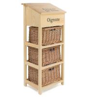 Тумба Legumes PE-09 с 3-мя корзинами и ящиком. Фото №1