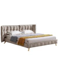 Кровать HUSK 8705 бежевая. Фото №1