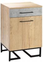 Тумба для обуви с ящиком Loft Дуб натур/Бетон