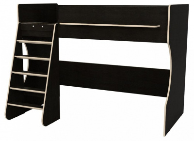 Кровать-чердак Р432 Капризун 1, древесина коричневая светлая дуб. Фото №3