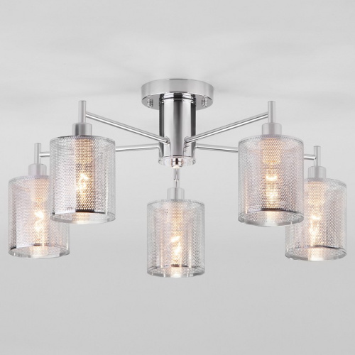 Потолочная люстра Eurosvet Tela 70109/5 хром. Фото №1