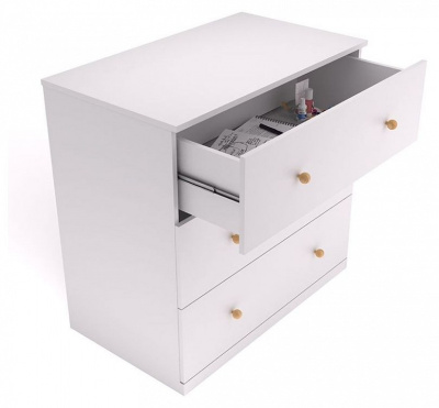 Комод Polini Kids Fun, белый фото Комод Polini Kids Fun, белый. Фото №3