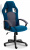 Кресло DRIVER флок/ткань, синий/серый, 32/12. Фото №1