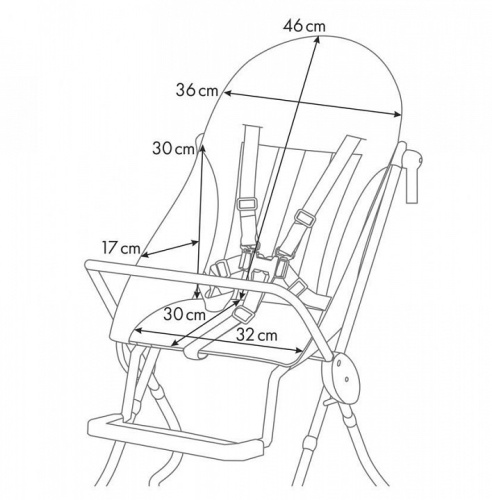 Стул для кормления Polini Kids 152, белый. Фото №12