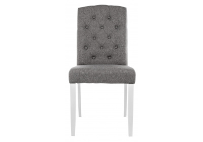 Стул деревянный Menson white / fabric pebble. Фото