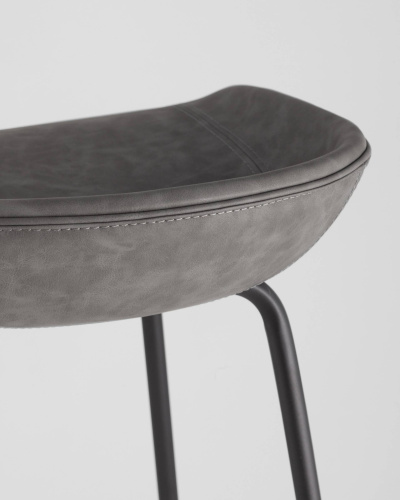 Стул барный Beetle Lite PU серый. Фото №9