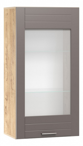 Шкаф навесной  Livorno  НМ 011.30, Софт Графит, Дуб Бунратти. Фото №1
