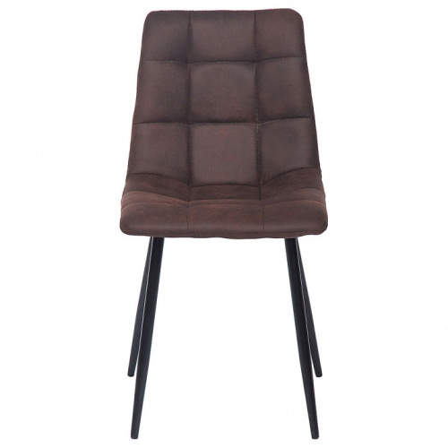 Стул  CHILLY (mod. 7094) металл,ткань наппа, 46 х 54 х 89 х 50 см, темно-коричневый/черный (Поставляется только по 4 шт). Фото №2