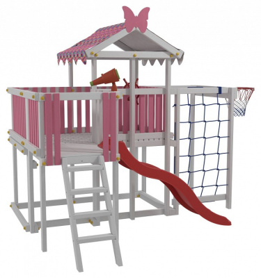 Комплекс игровой ДК5Р, розовый, серый. Фото