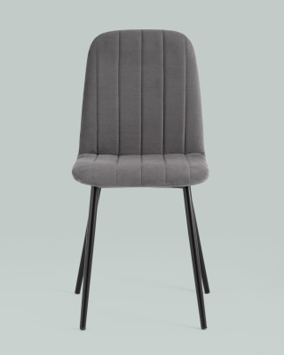 Стул Easy велюр темно-серый. Фото