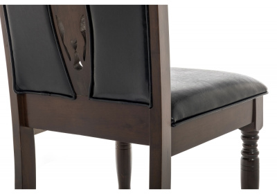 Стул деревянный Gala dirty oak / black. Фото №4