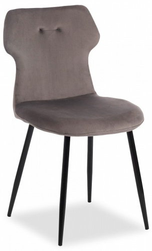 Стул Secret De Maison ROBOCOP (mod. DC0128) вельвет/металл, 57 х 46 х 85 см , серый (HLR 24)/черный   (поставляется по 4 шт). Фото №1