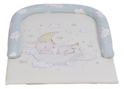 Доска пеленальная Polini kids Зайки на облачках с бортиками,. Фото