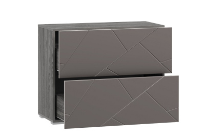 Тумба Summit НМ 011.87-01, Софт Графит, Ясень Анкор темный. Фото