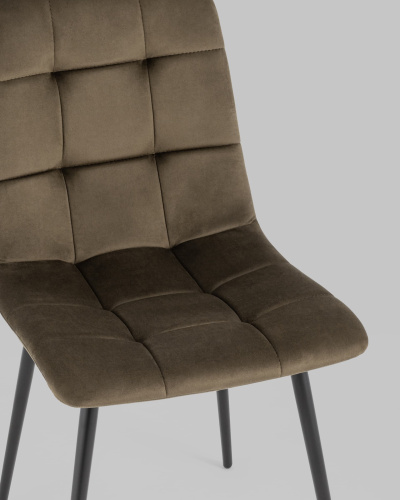 Стул Одди велюр коричневый. Фото №9