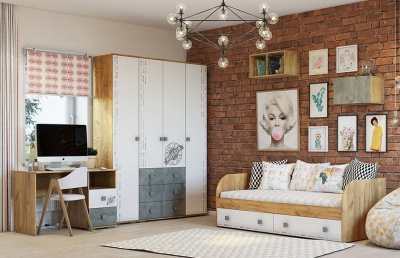 Полка навесная Тренд,коричневый фото Полка навесная Тренд,коричневый. Фото №4