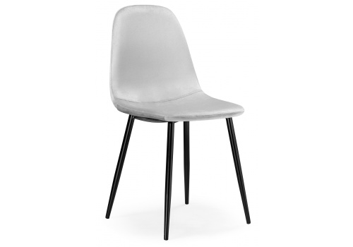 Стул Lilu light grey / black. Фото №1