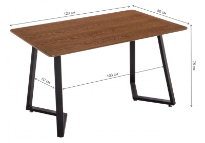 Стол Kont 120 dark walnut. Фото №4