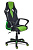 Кресло Ранер (Runner) (Искусственная черная кожа + зелёная сетка)