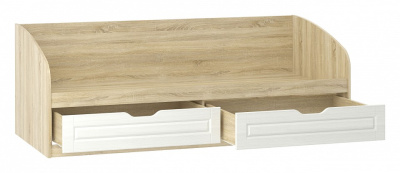 Оливия НМ 008.63-01 М2 Кровать Белое дерево, Дуб Сонома. Фото