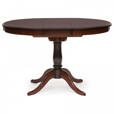 Стол раскладной Siena ( SA-T4EX) дерево гевея/мдф, 90+30х90х75см, MAF Brown. Фото №2