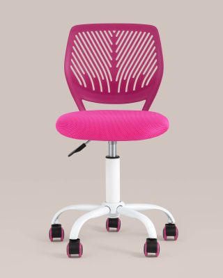 Кресло компьютерное детское Анна ярко-розовый. Фото