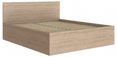 кровать 1900*1800 без накладки МДФ Анастасия АН-28К (с ламелью и п/м) дуб роше. Фото