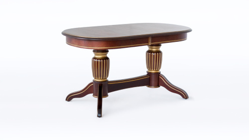 Стол Лира 12 с патиной (резная нога). Фото №1