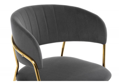 Стул Kamelia grey / gold. Фото №3