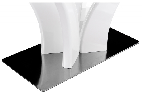 Стол стеклянный Horns 140 super white. Фото №7