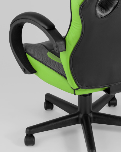 Кресло игровое TopChairs Sprinter зеленое. Фото №8