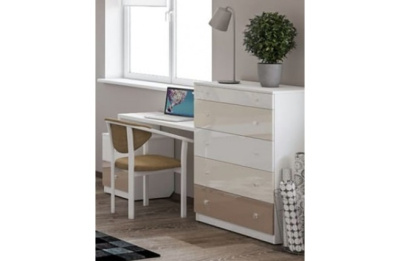 Стол с комодом и опорной тумбой Силуэт. Фото