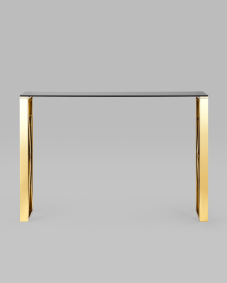 Консоль КРОСС 115*30 золото стекло smoke фото Консоль КРОСС 115*30 золото стекло smoke. Фото №4