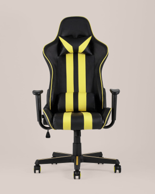 Кресло игровое TopChairs Camaro желтое. Фото №5