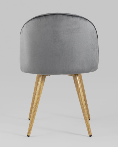 Стул Лион Страйпс велюр серый. Фото №6