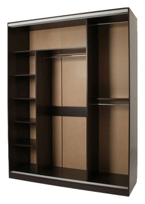 Бассо 4-600* (полки слева) венге. Фото